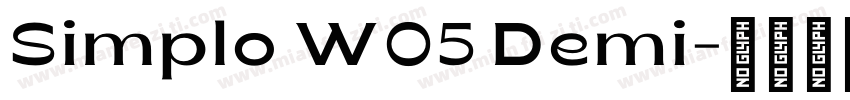 Simplo W05 Demi字体转换